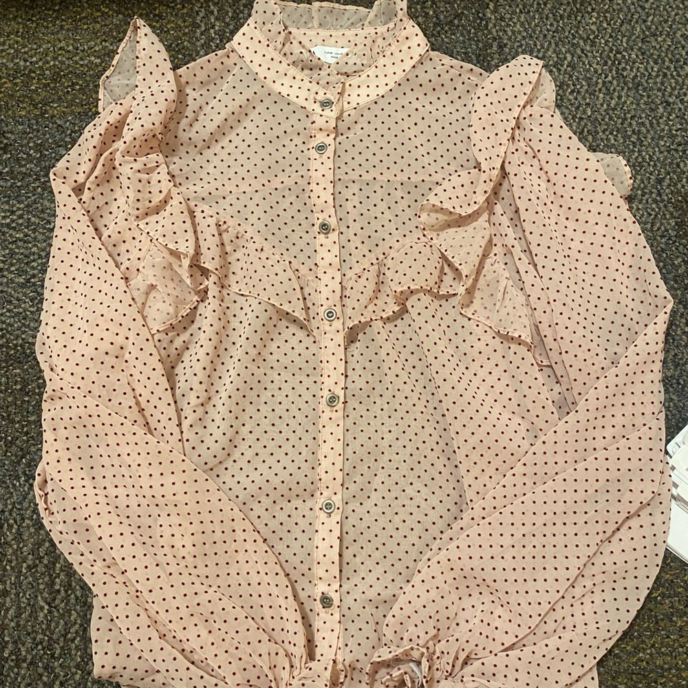 Zara dotted blouse